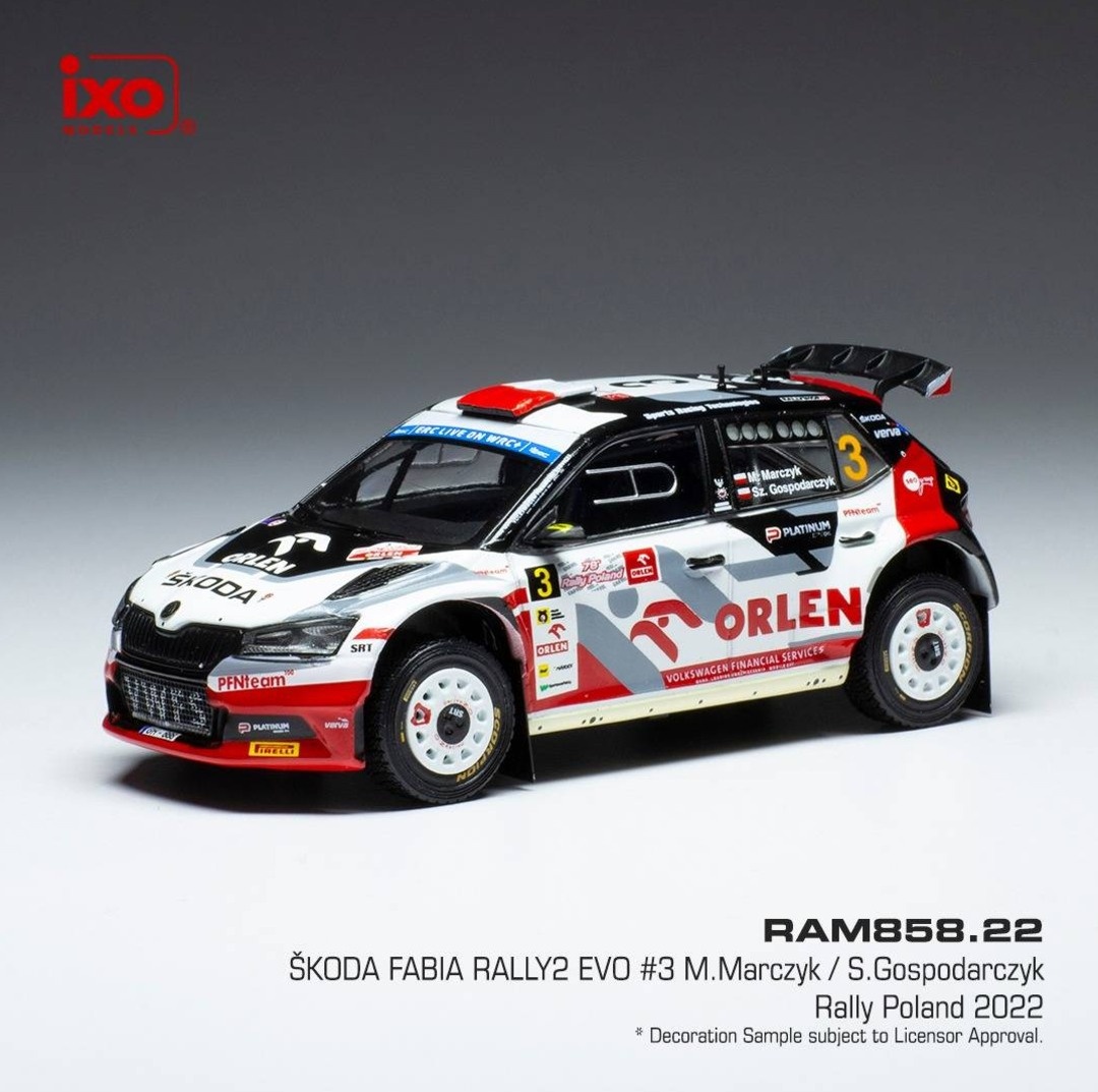 Modely Škoda Fabia Rally2 1:43 IXO - 8