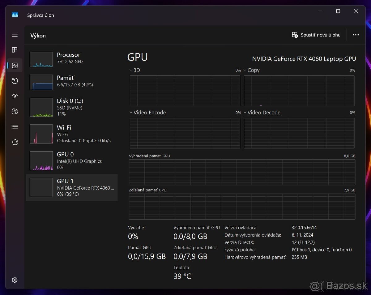 MSI Thin GF63 i7 12th/ RTX 4060 8GB/ 16GB RAM - 8