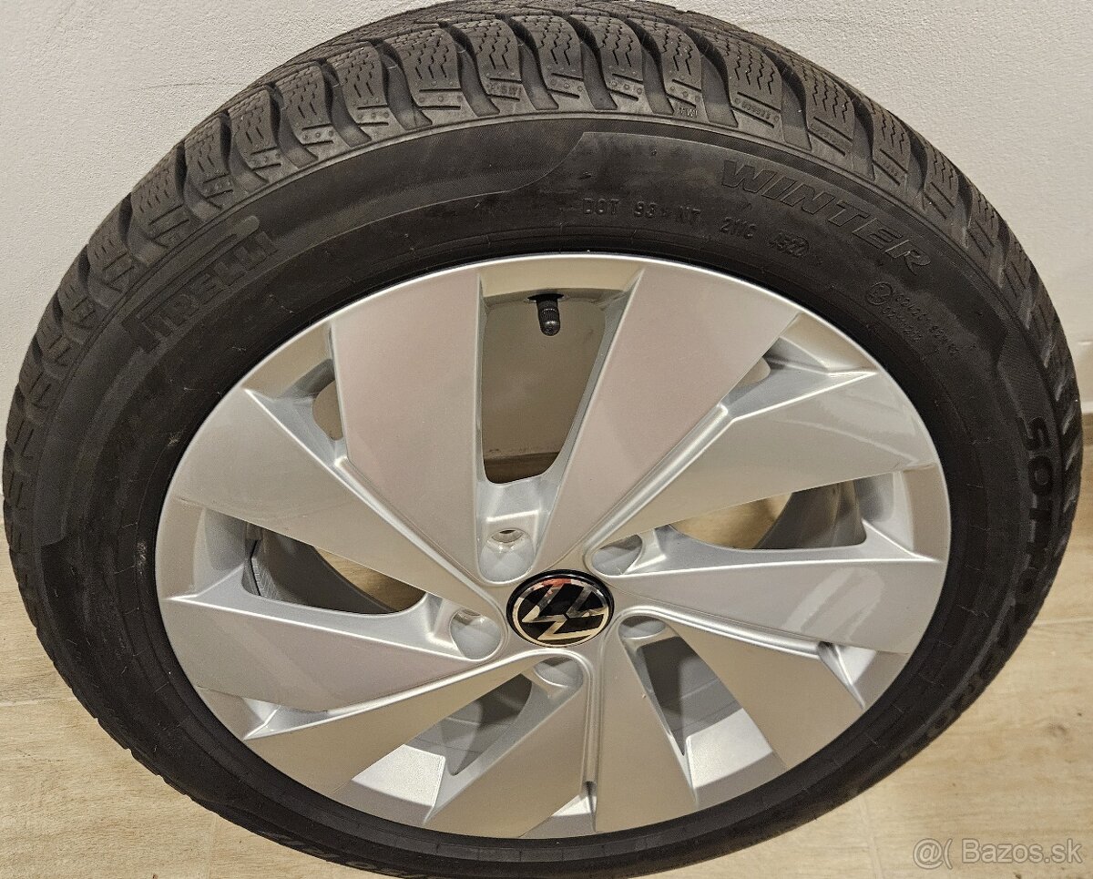 Špičková, orig. zimná sada VW - 5x112 r17 + 205/50 r17 - 8