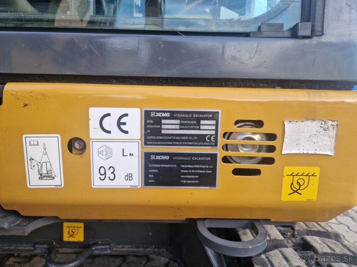 Minibáger XCMG XE 27E - 8