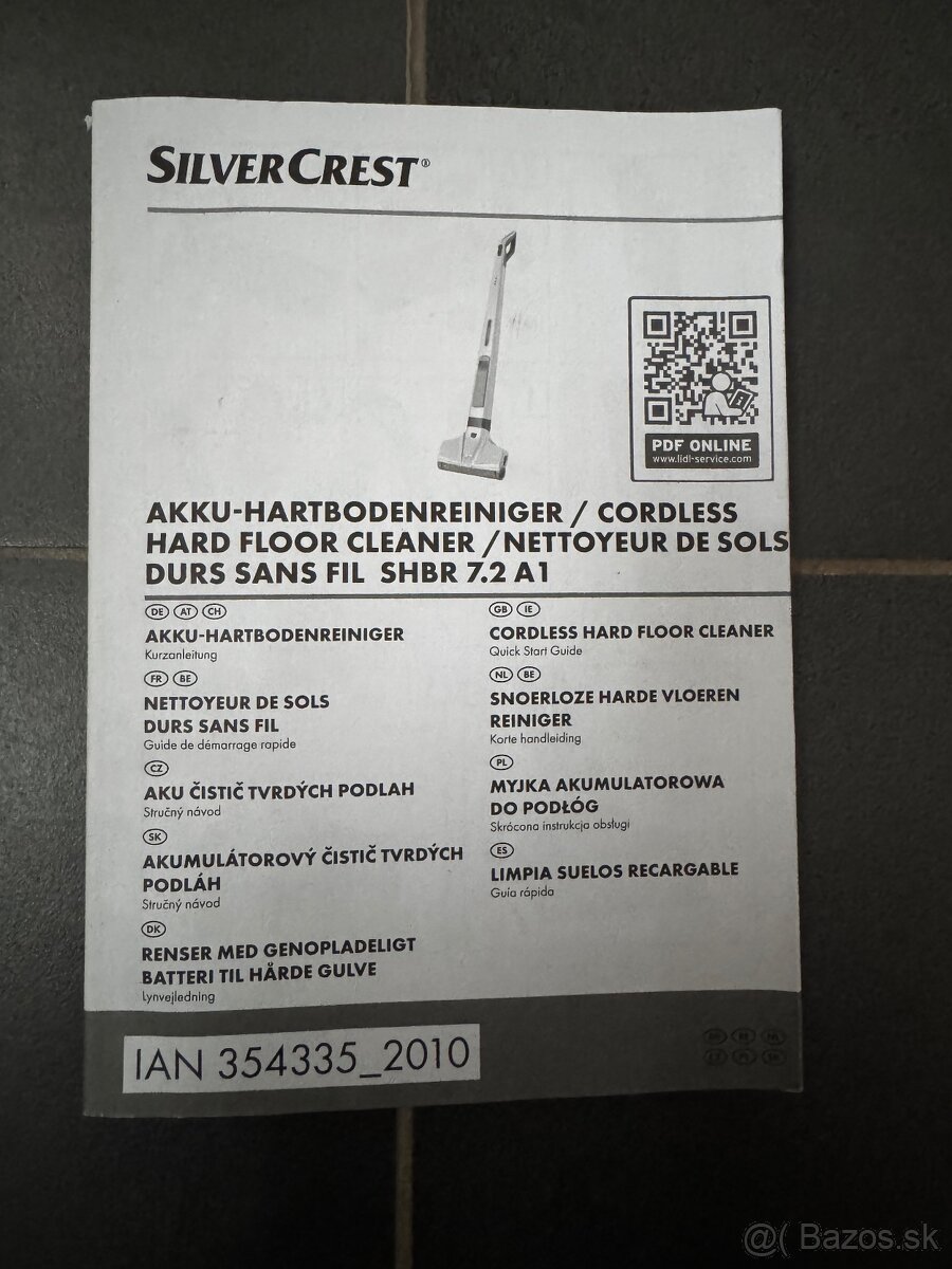 Parný mop / akumulatorový čistič tvrdých podláh - 8