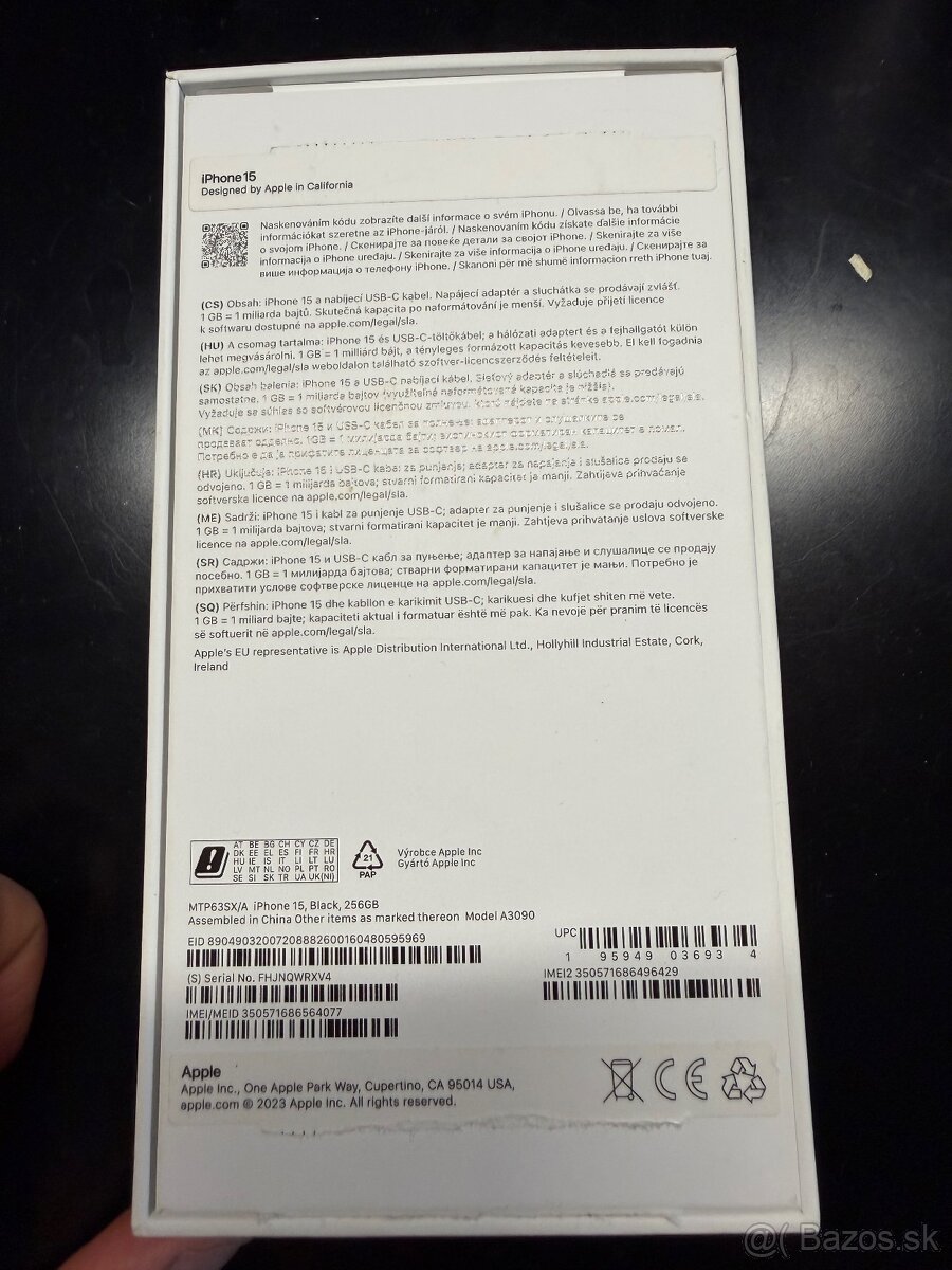 Predám iPhone 15 256 GB, čierny. - 8
