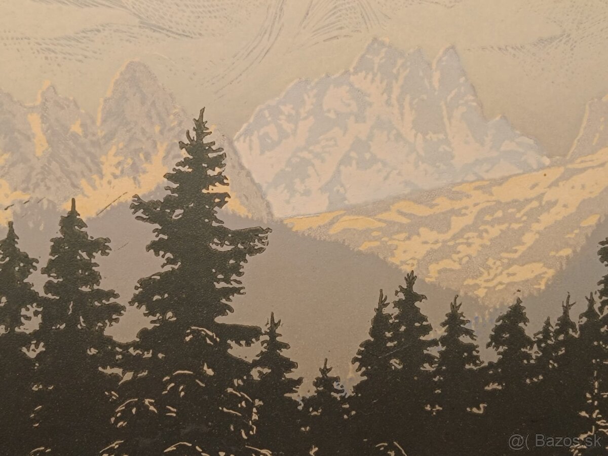 Obraz Tatranský horec 1971, 44x103 - 8