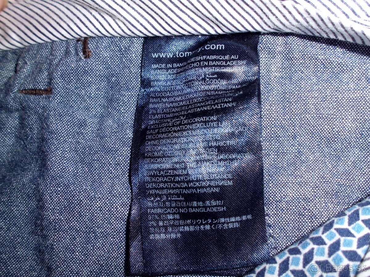 Tommy Hilfiger pánske chino nohavice s elastan M 32/34 - 8