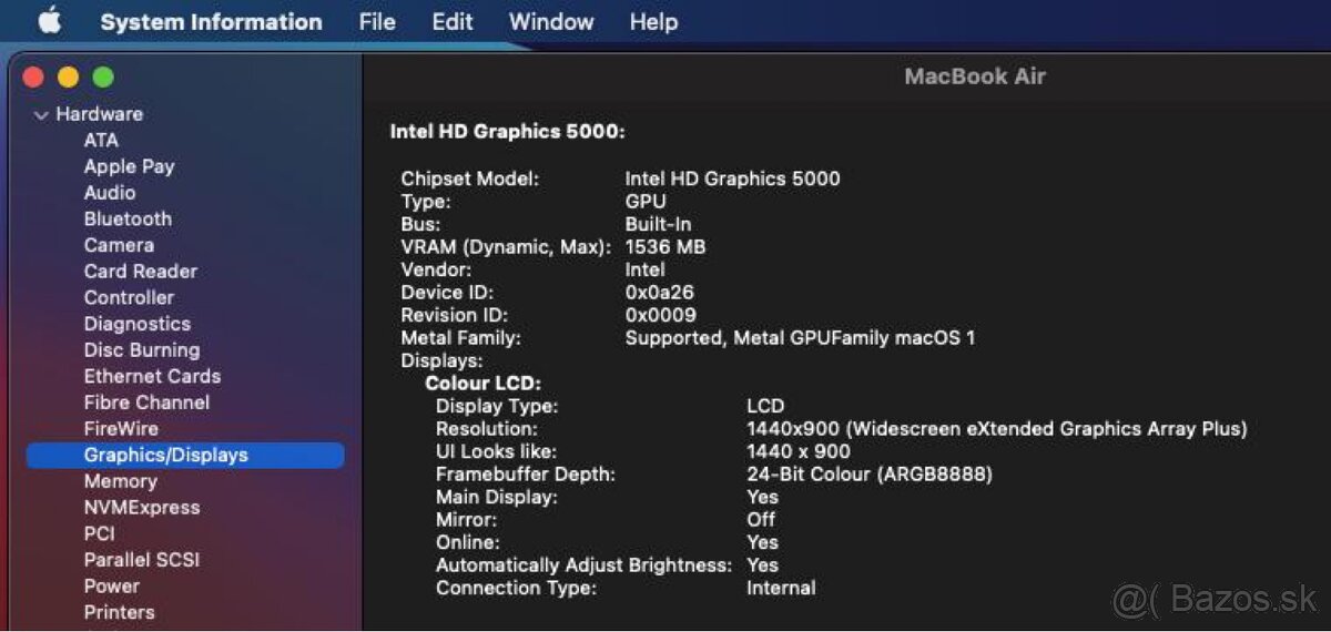 Predám MacBook Air 13" (Mid 2013) + 128GB JetDrive karta - 8