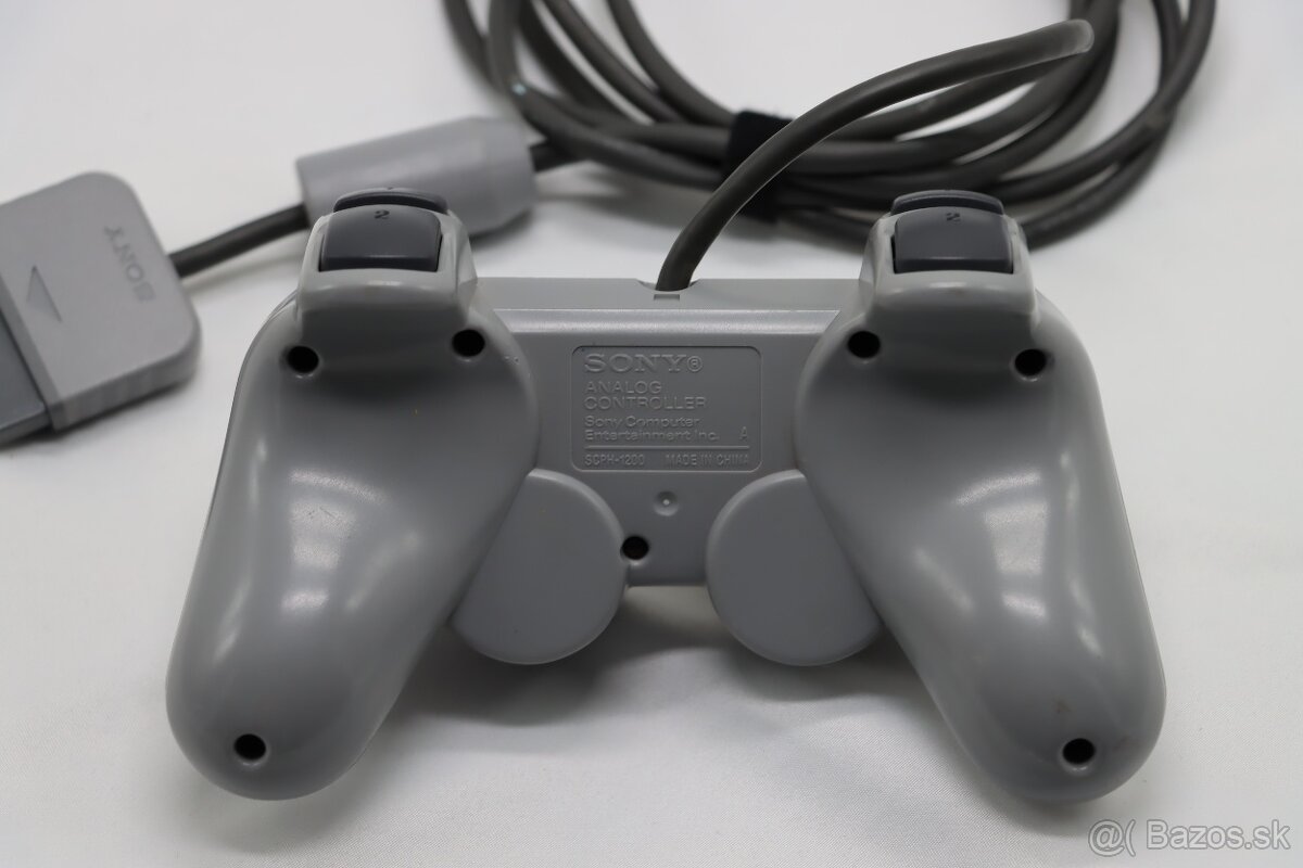 PS1 SCPH-7502 + originál analógový ovládač + káble - 8
