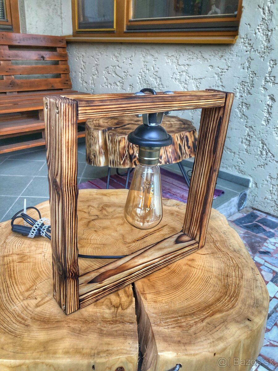 Lampa drevený trám - 8