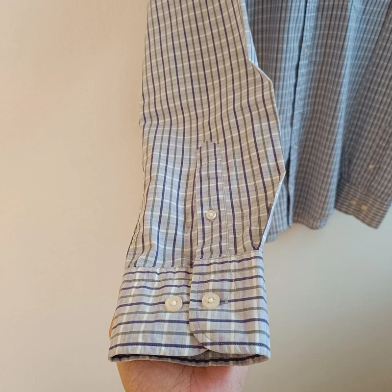 GANT colorado melange fialová pruhovaná košeľa kockovaná M - 8