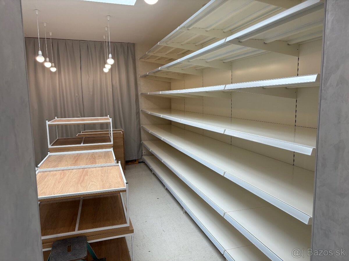 Obchodné regály - biela a antracit - 8