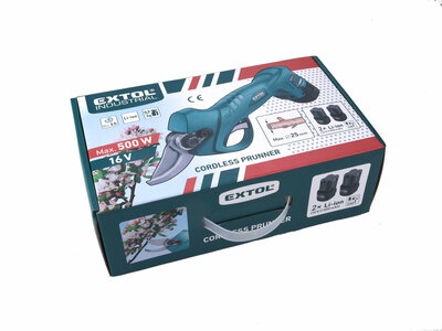 Akumulátorové záhradnícke nožnice – 2× akumulátor 16V/ - 8