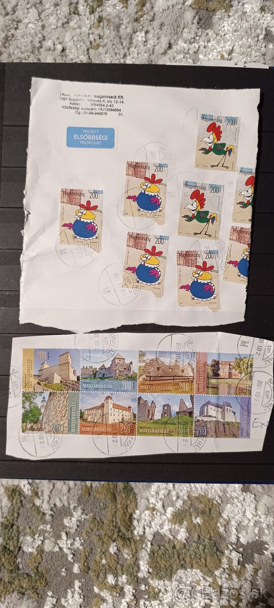 Poštove známky na obalkach - 8