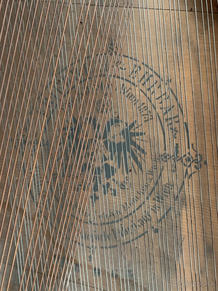 Predám starozitny klavír krídlo zn. Friedr Ehrbar - 8