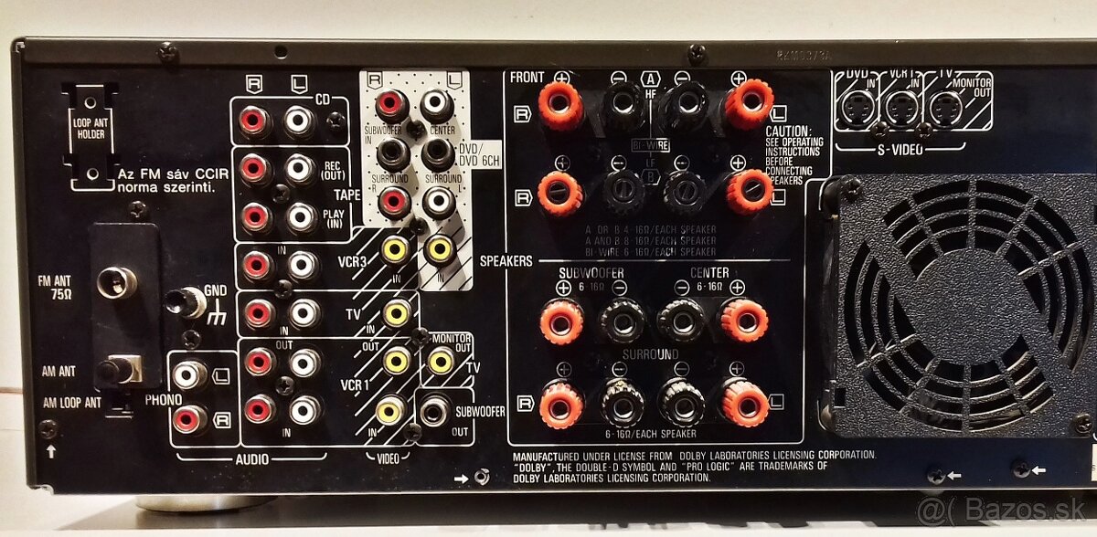 Zostava TECHNICS gramofon, tape deck, receiver, 5x CD = X03 - 8