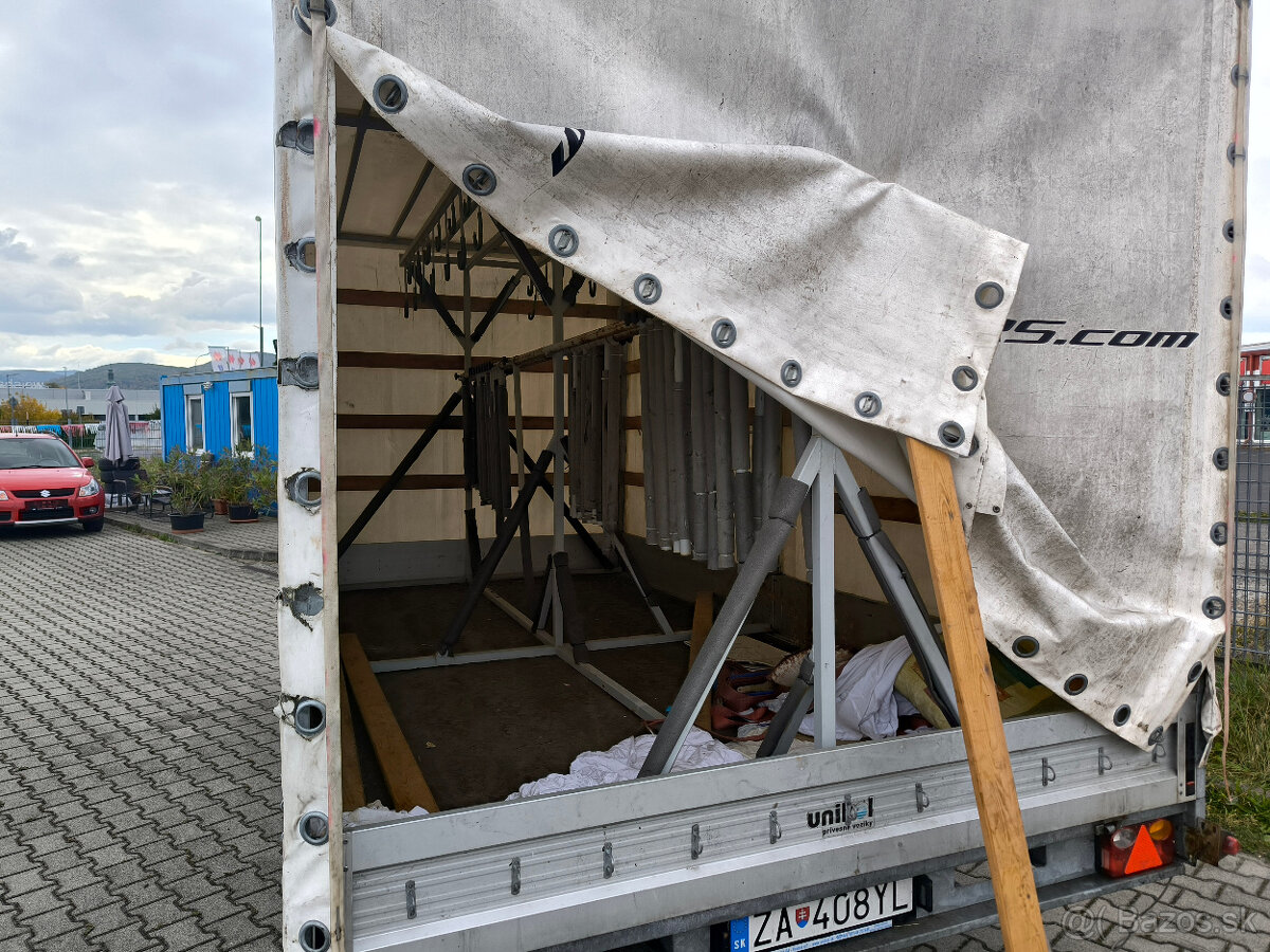 Nákladný príves UNIKOL s plachtou, nosnosť 2420 kg - 8