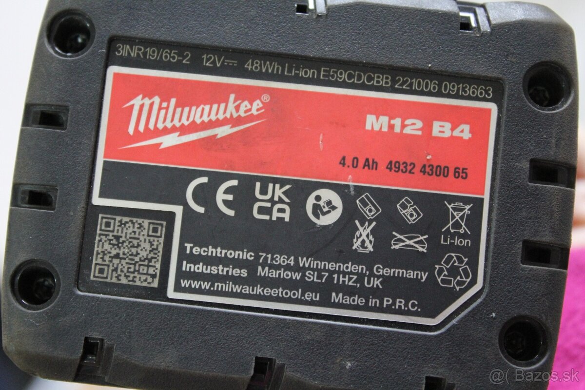 vŕtačka milwaukee M12 FPD2 - 8