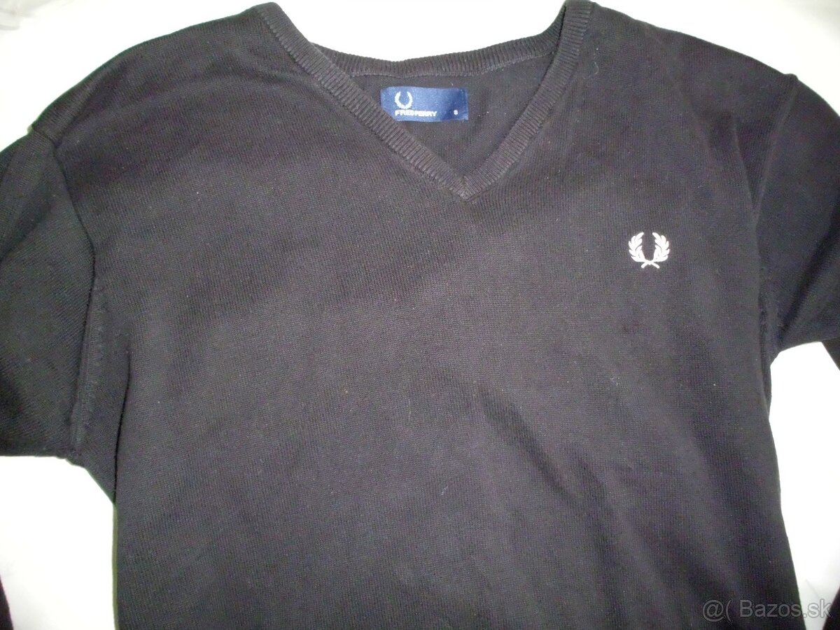 Fred Perry pánsky sveter čierny S - 8