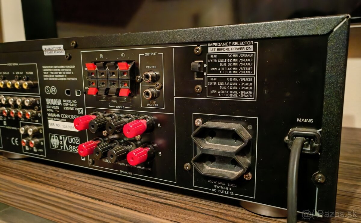 5.1 zosilňovač Yamaha DSP-A492 TOP - 8