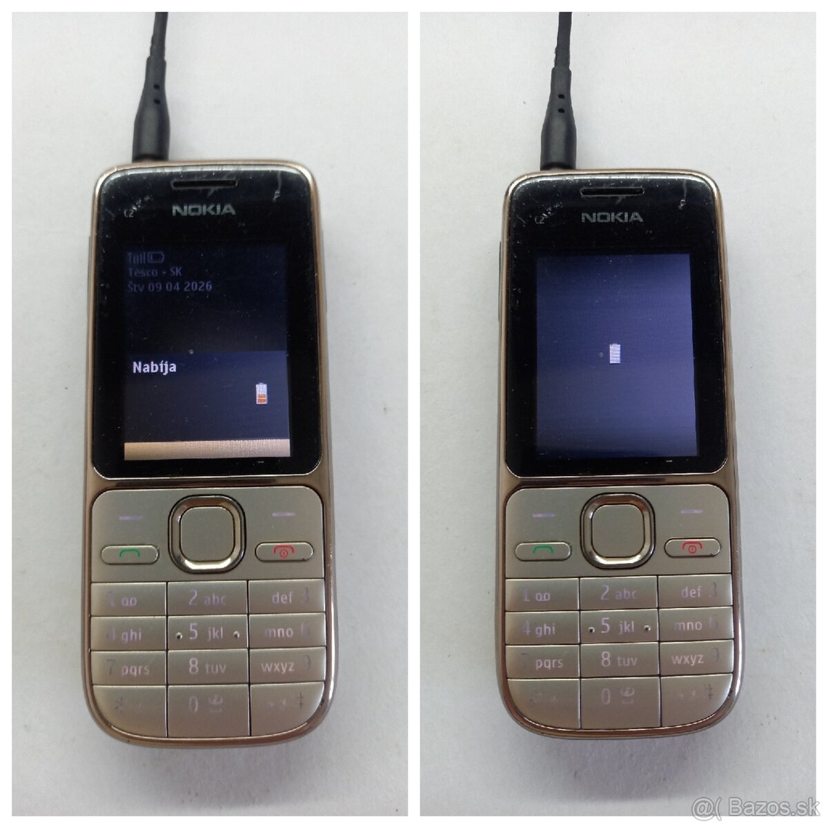 NOKIA C2-01 RM-721 Zlatá-Gold - 8