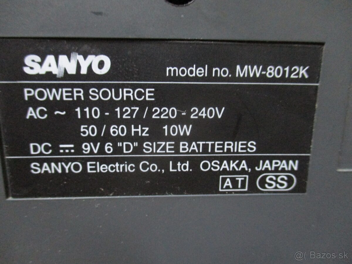 SANYO MW-8012K - 8
