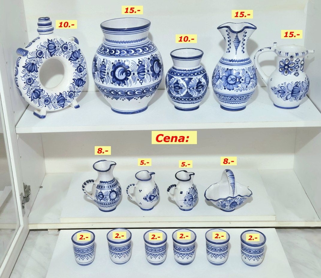 Modranská keramika modrá - 8