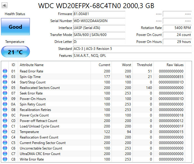 3,5" HDD WD Red Plus 2TB - 8