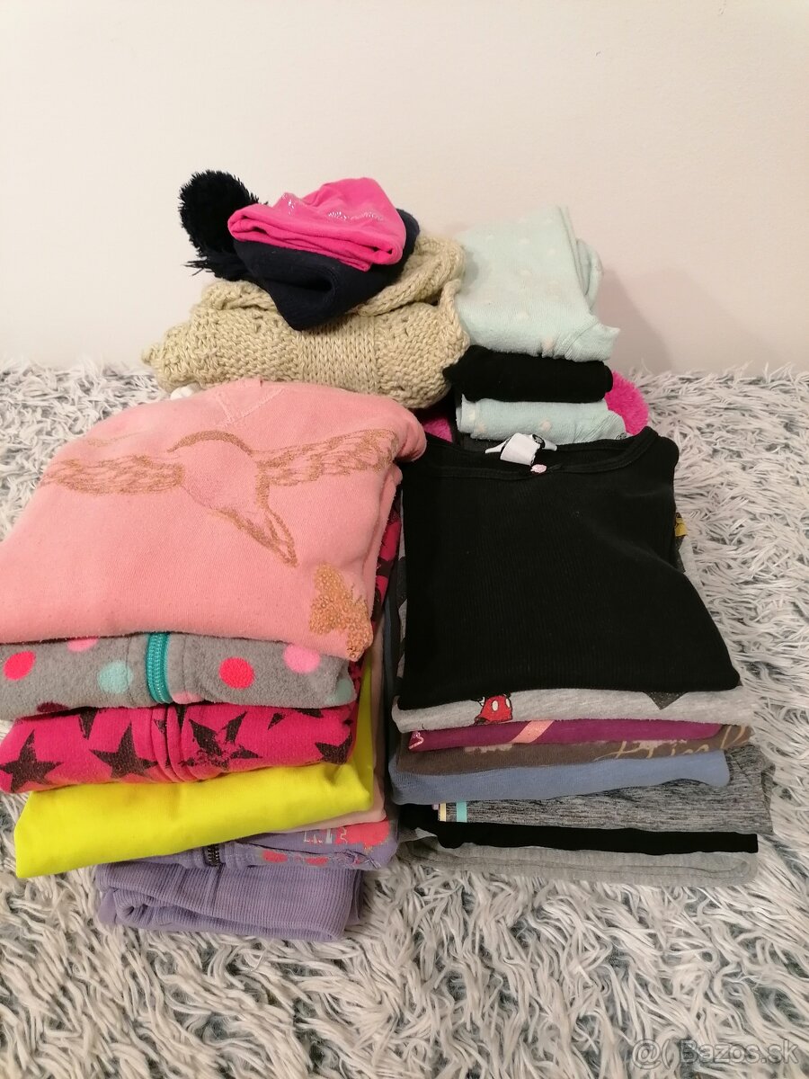 Oblečenie - balík D veľkosť 122 - 128 - 8