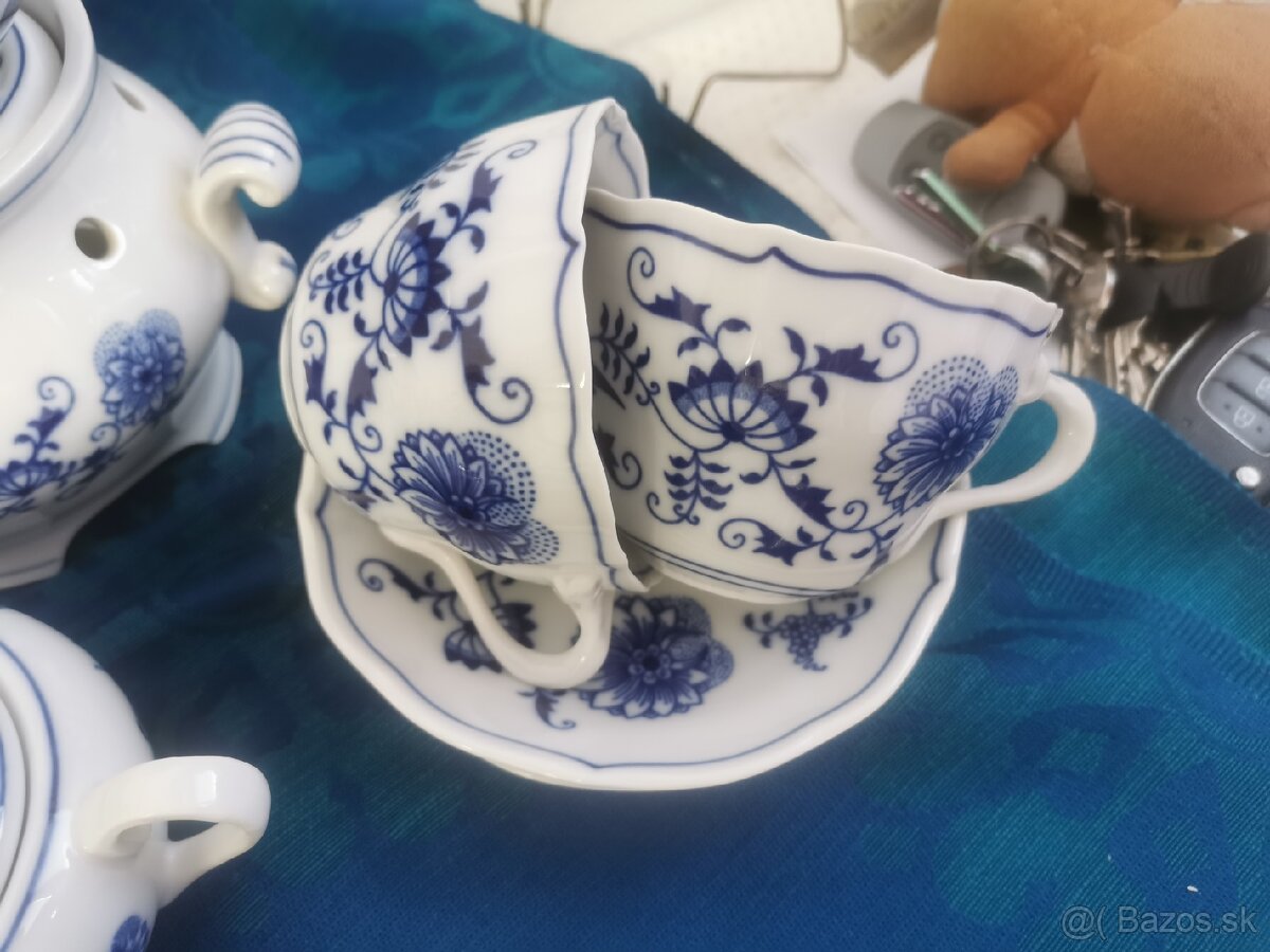 Cibulak, zwiebelmuster, danube, čajový set - 8