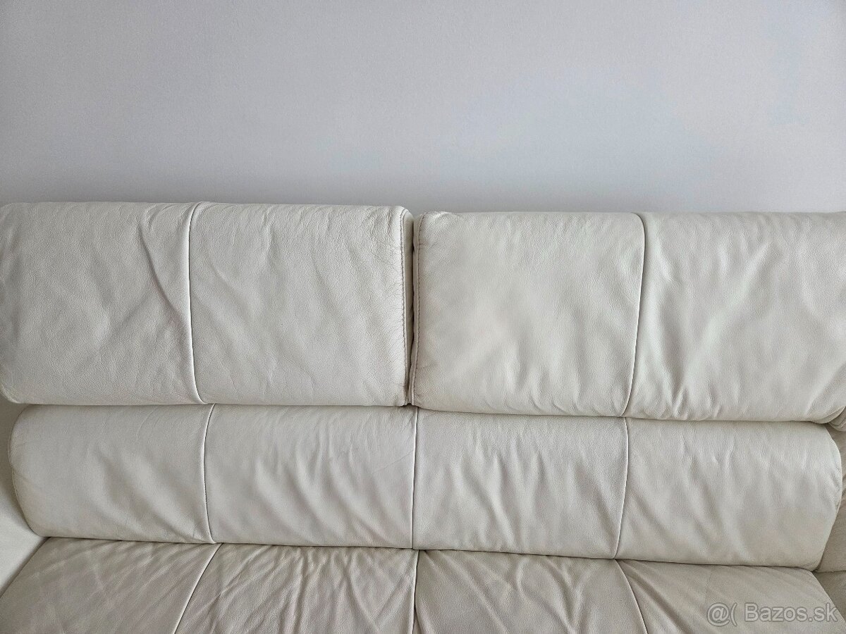 Biela kozena sedacia suprava roztahovacia - 8