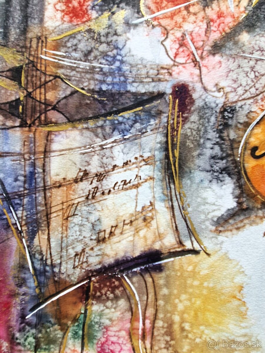Michael Rosenwein (UNIKAT-akvarel) Abstraktný expresionizmus - 8