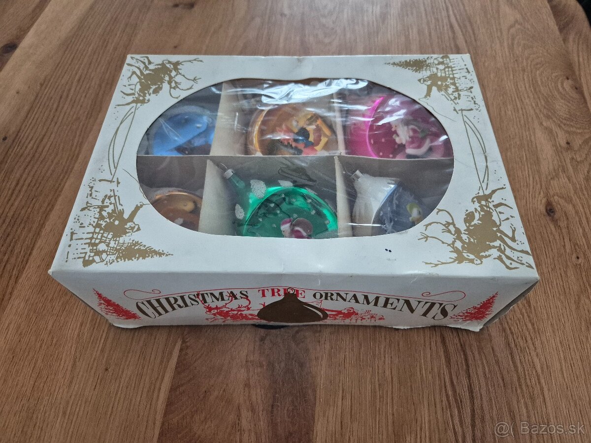 Staré Vianočné ozdoby s vlepom - 8