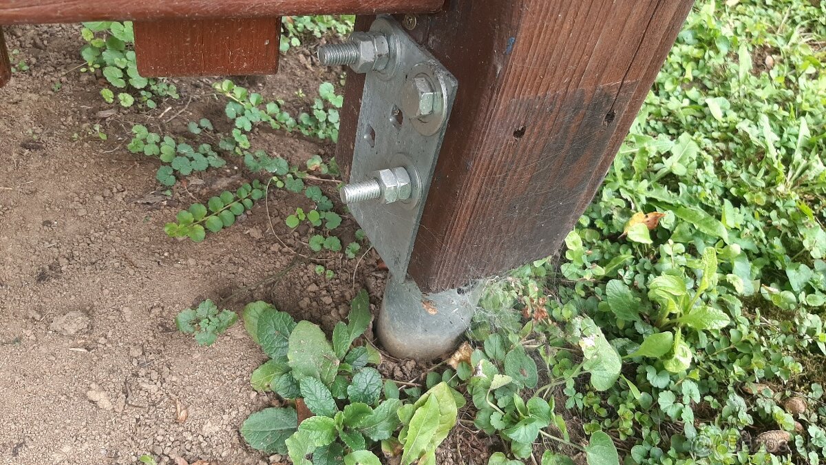 záhradný drevený domček so šmykľavkou - 8