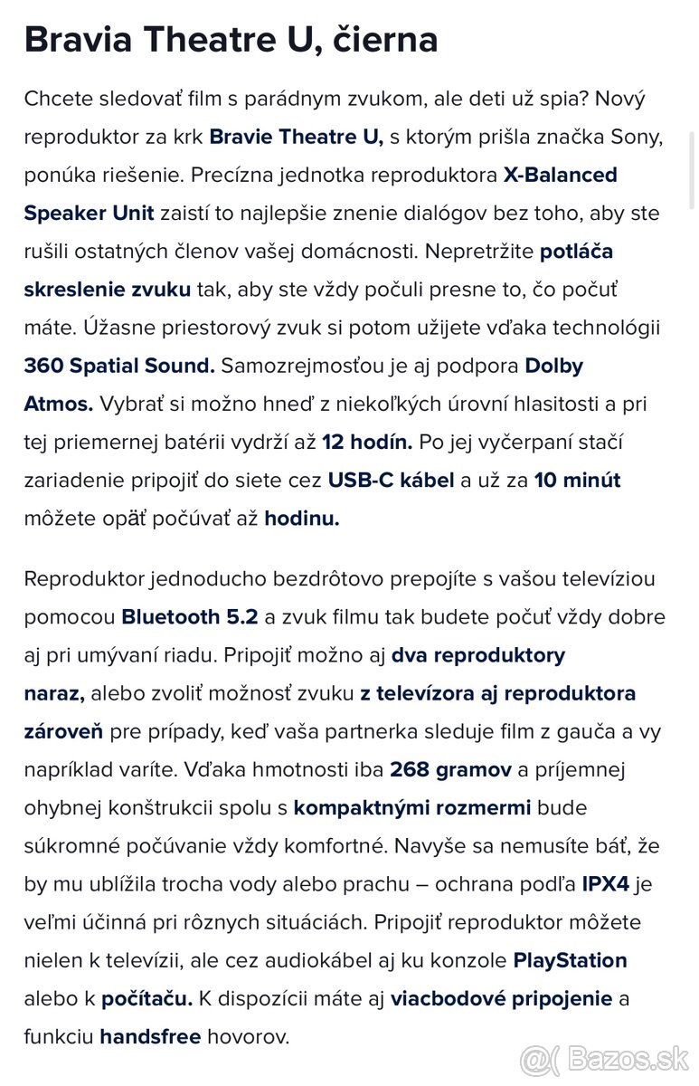 SONY Bravia Theatre U - nové - 8