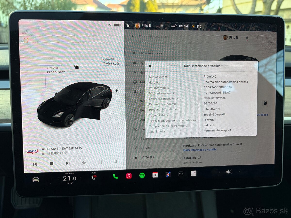 Tesla model 3 ✅ Long Range ✅ Refresh 2021 ✅ Matrix - 8