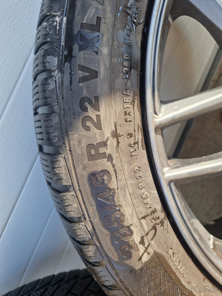 Sada 22" Mercedes disky + zimní pneu Continental WinterCont - 8