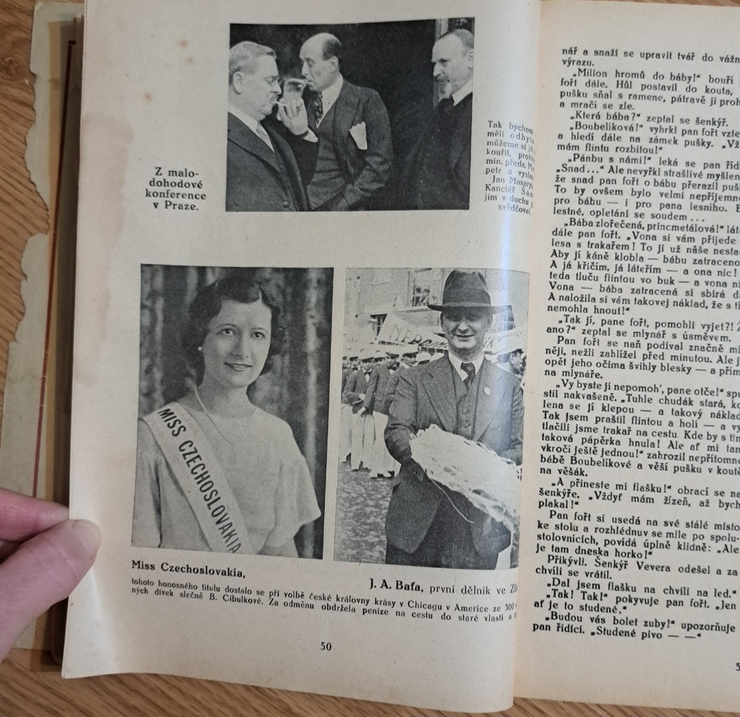 Starožitný milotický kalendár 1934 - 8