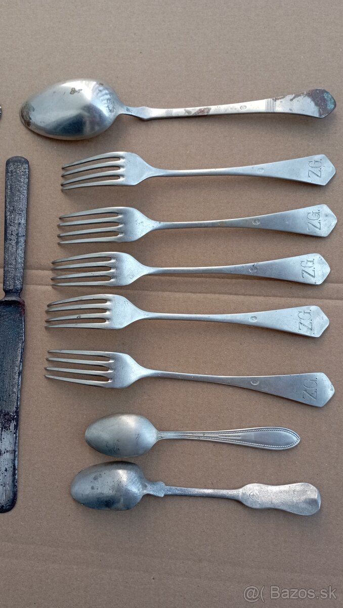 Starožitný príbor... starý - 8