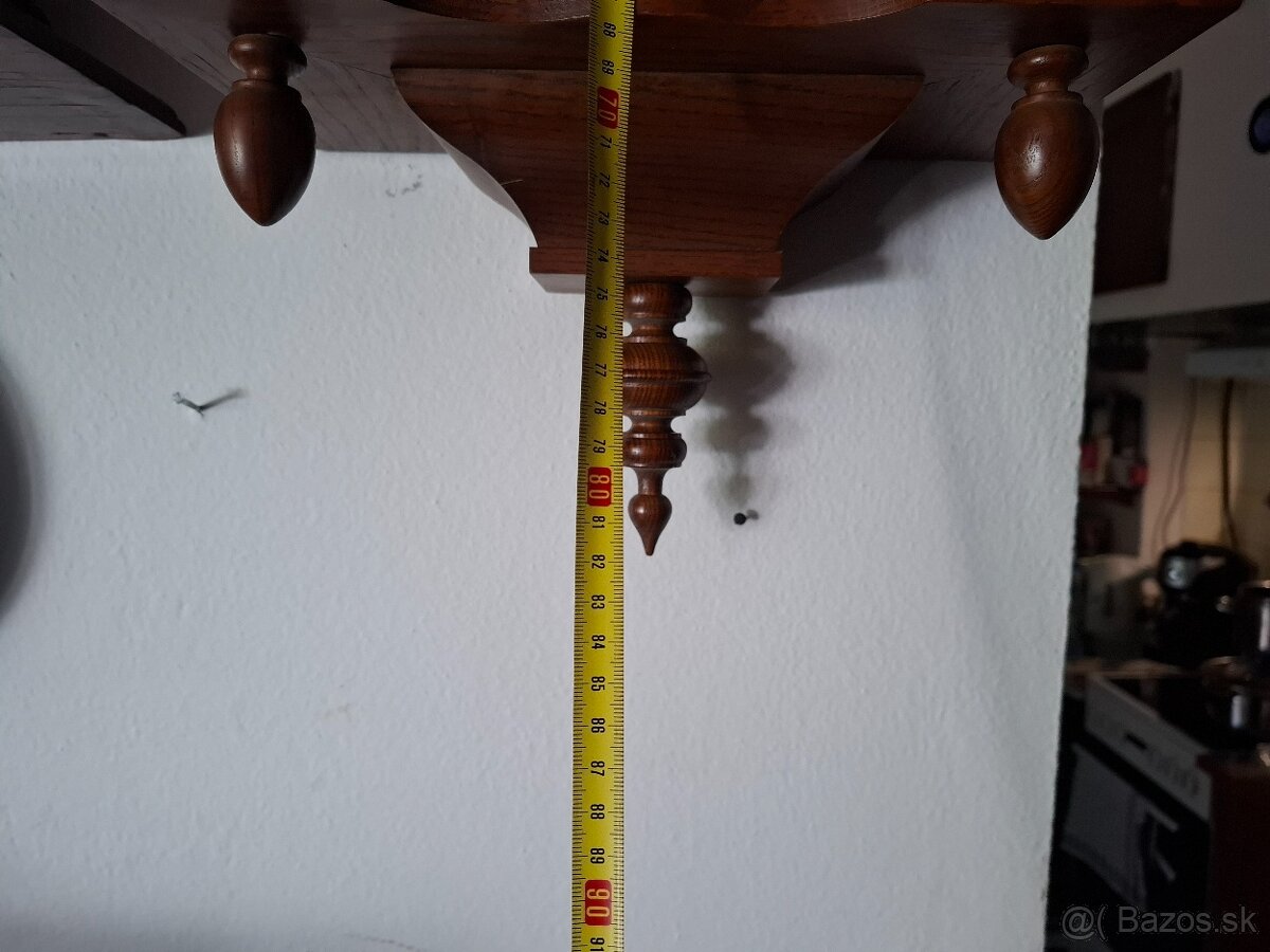 Predám funkčné nástenné hodiny Franz Hermle Germany polbicie - 8