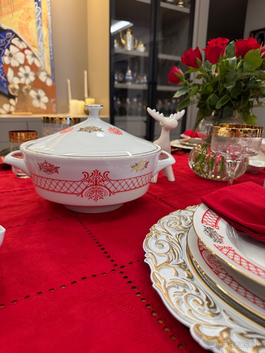 Nádherná retro obedová súprava ako nová - 8