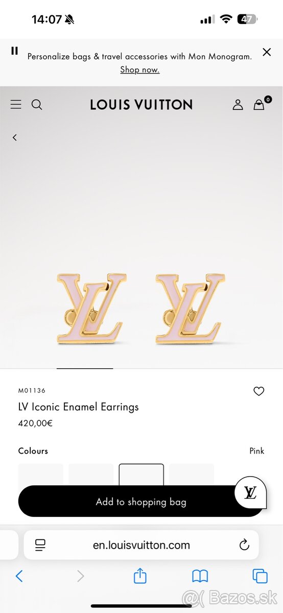 Louis Vuitton Iconic Enamel náušnice - 8