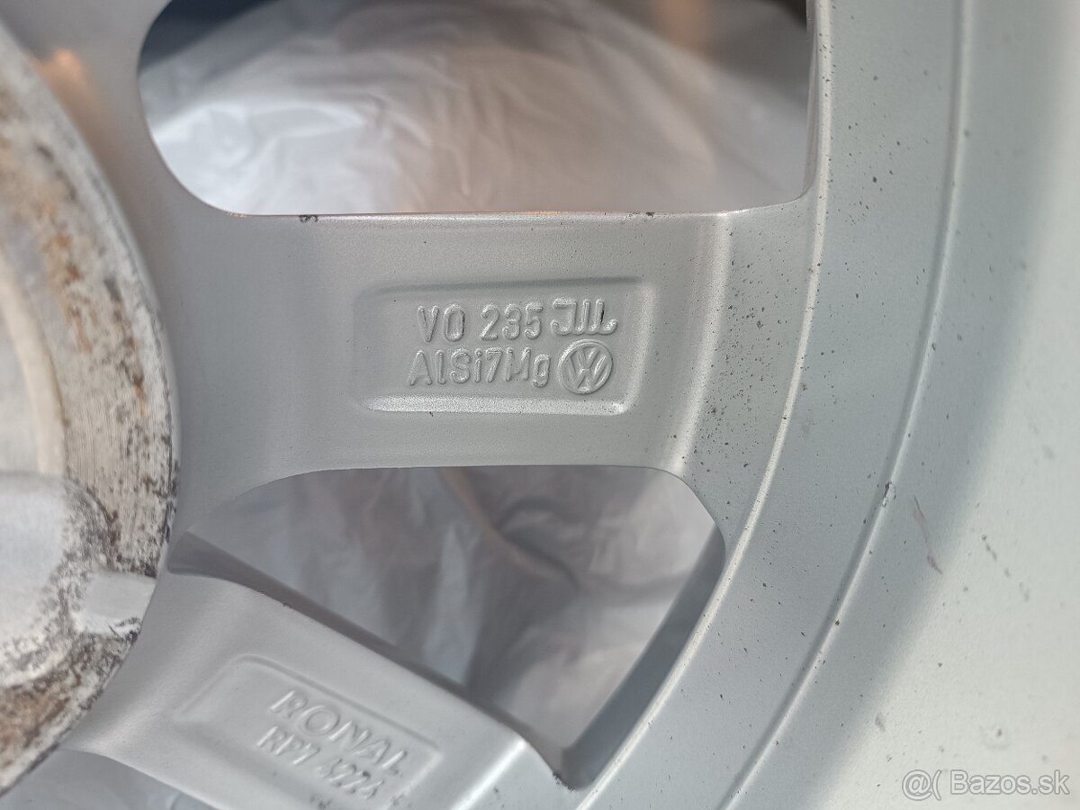 Predám originálne hliníkové kolesá VW - 8