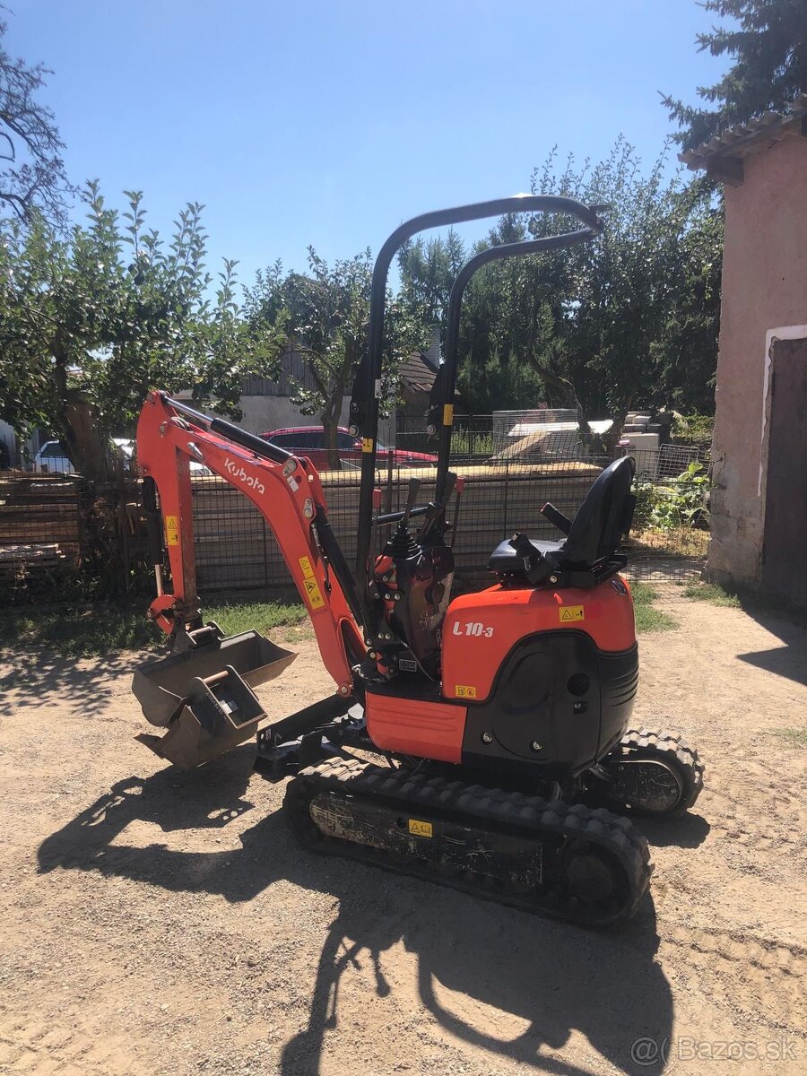 KUBOTA U10 bagr bez přesahu zádě - 8