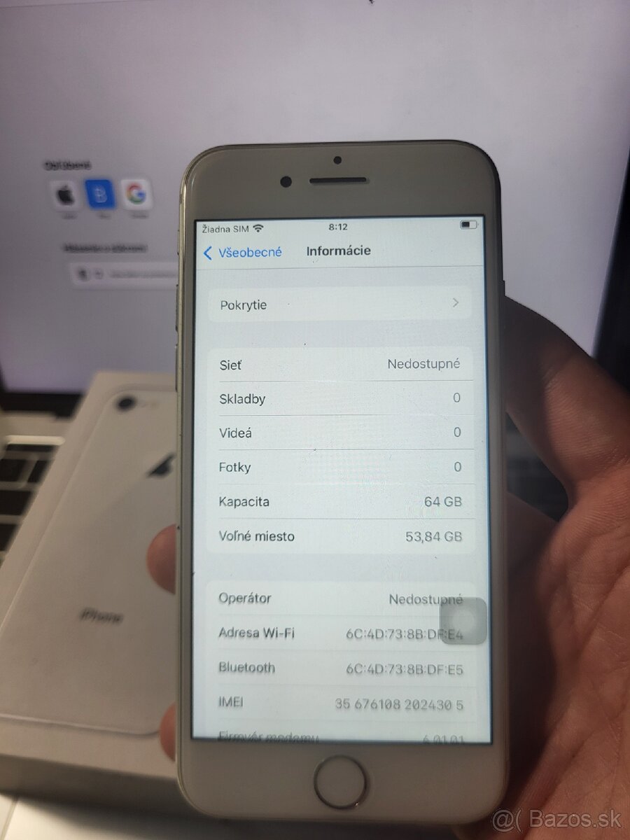 Iphone 8 nova bateria - 8