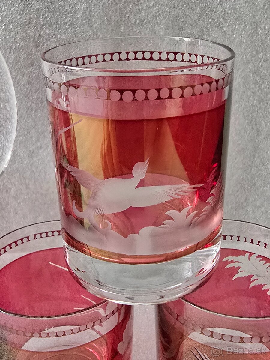 Karafa cenové viečko, 6 pohárov. - 8