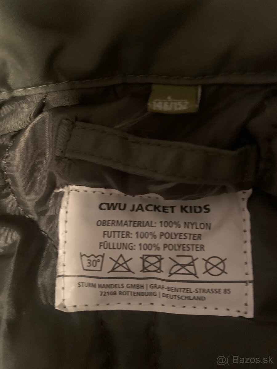 Bunda bombera, letecká bunda, velkost 146 - 8