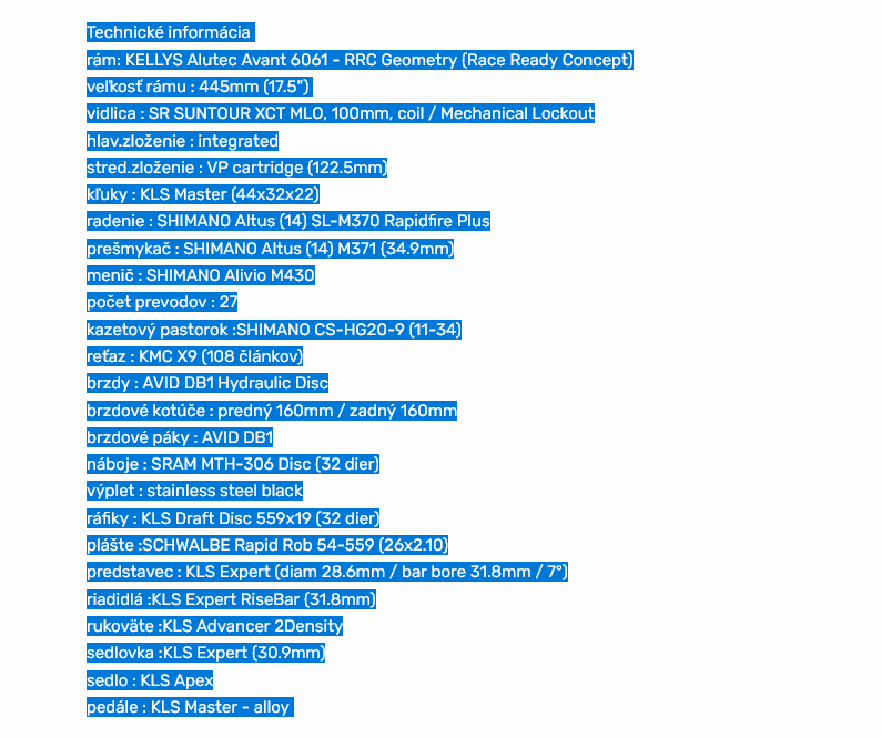 Kellys Spider 20 - 8