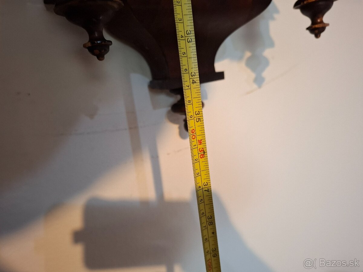 Predám funkčné starožitné polbicie nástenné hodiny Altdeutsc - 8