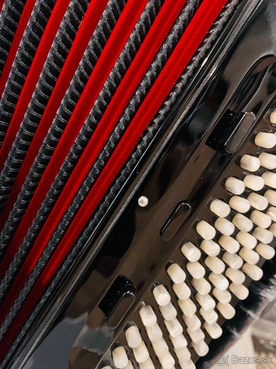 Nový akordeón Beltunica Proffesionall- III- 96 basový- krásn - 8