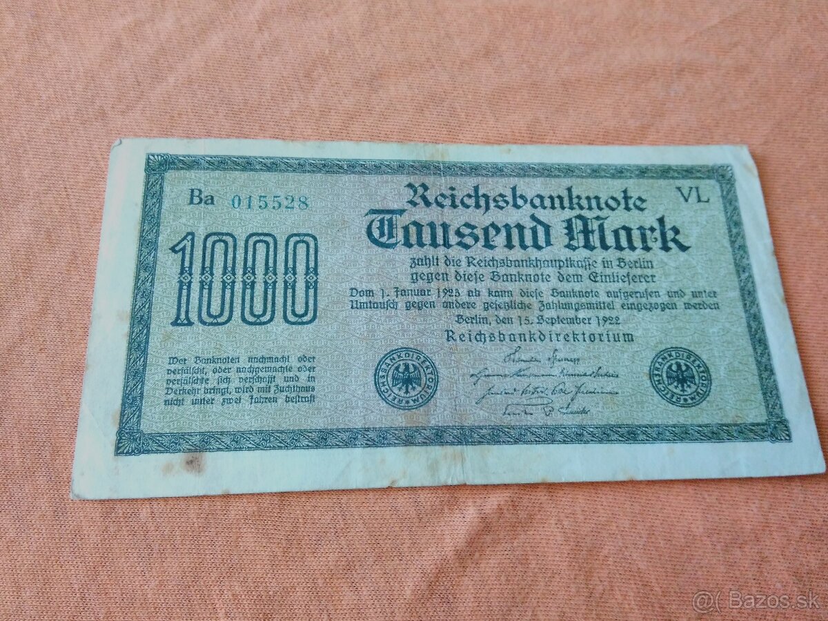 Bankovky - Nemecko C - 8