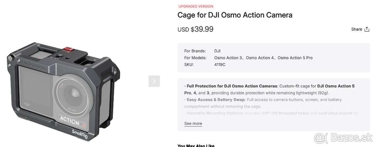 Smallrig cage DJI ACTION 4/5pro - 8