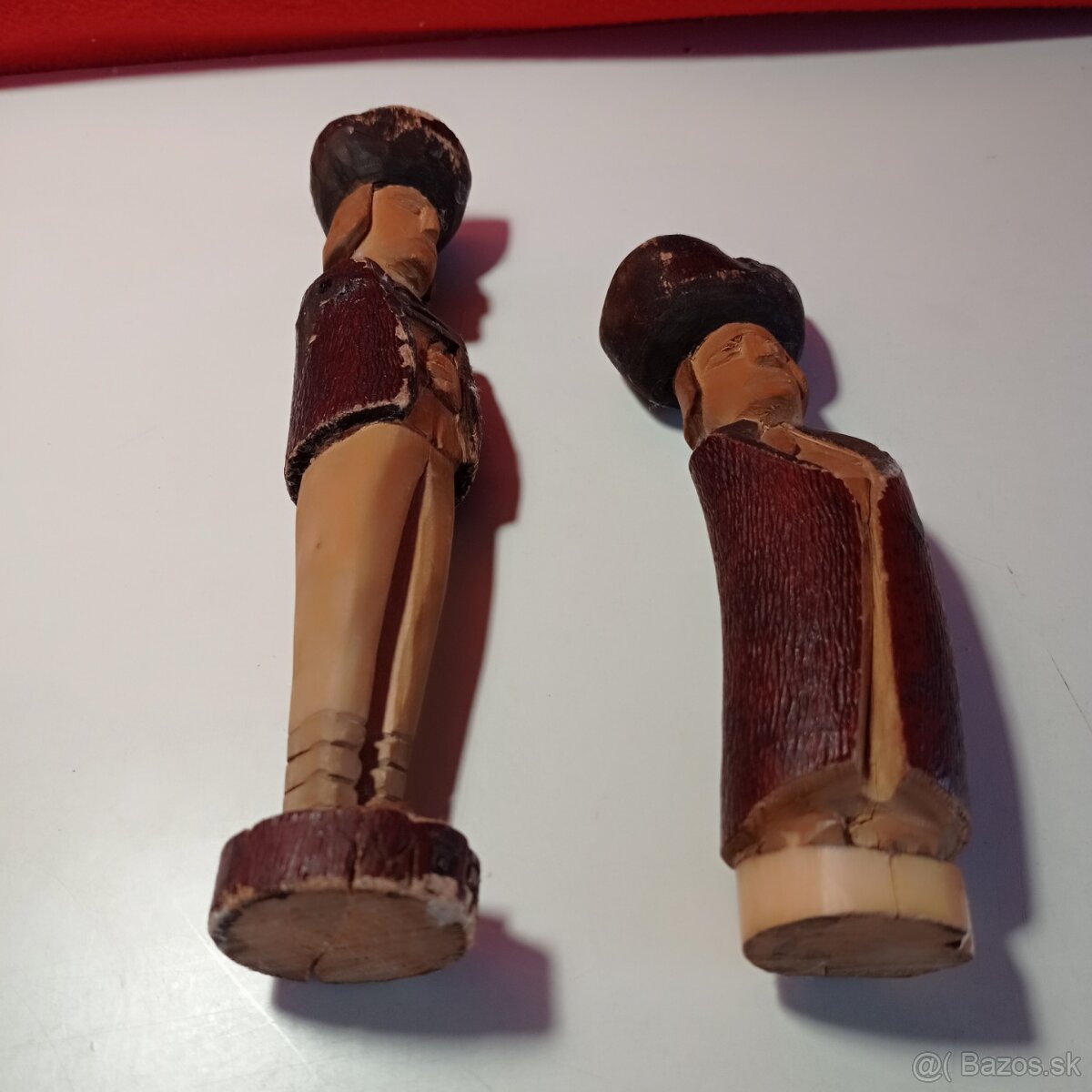 dve staré drevené postavičky - pastieri Kubko a Maťko - 8